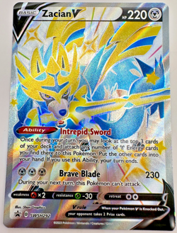 Pokemon Karte TCG Zacian V SWSH292 Black Star Promo Full Holo Rare Englisch - Image 1