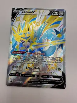 Pokemon Karte TCG Zacian V SWSH292 Black Star Promo Full Holo Rare Englisch - Image 2