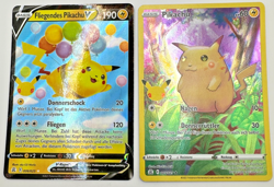 Pokemon Karte TCG Flying Pikachu V 005+006/025 Celebrations Holo Rare Deutsch NM - Image 1