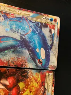 Lot 2 Cartes Pokemon Kyogre & Groudon Legende 87/90 + 88/90 Indomptable Francais - Image 3