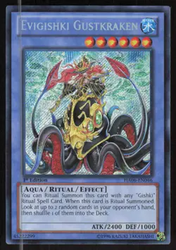 Yu-Gi-Oh TCG Hidden Arsenal 6 Omega XYZ #HA06-EN046 Evigishki Gustkraken - Image 1