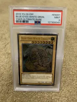 Yugioh Blue-Eyes White Dragon YSKR-EN001 Ultimate Rare PSA 9 - Image 1