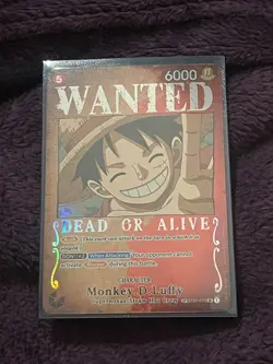 Wanted Dead Or Alive Monkey.D.Luffy ONE PIECE CARD English SP ST01-012 SR NM US - Image 1
