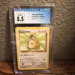 Pokemon TCG Kangaskhan Base Set 2 Unlimited Rare Card 26/130 Nonholo - Image 1