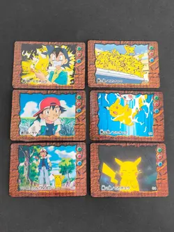 MP/HP Pikachu Ash Pokemon Movie Mini Card Bandai Japanese Nintendo lot set eb197 - Image 1