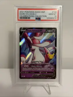 Pokemon: Dark Sylveon v SWSH134 SWSH: Sword & Shield Promo Cards Holo PSA 10 - Image 1
