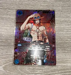 One Piece Card Ace Red Manga Alt Art OP13-119 Carrying On His Will Japanese - Image 1