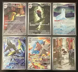 Pokemon TCG Illustration Rare Lot Of 6 Cards Mega Phantasmal Scarlet And Violet - Image 1