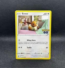 💥 2022 Eevee 054/078 Pokemon Go Stamped Card. NEAR MINT - Image 1