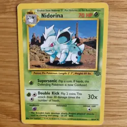 NIDORINA 40/64 POKEMON CARD (JUNGLE SET) - Image 1