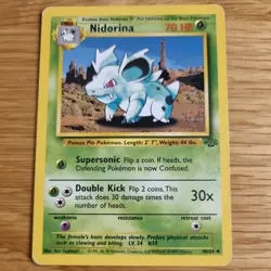 NIDORINA 40/64 POKEMON CARD (JUNGLE SET) - Image 2