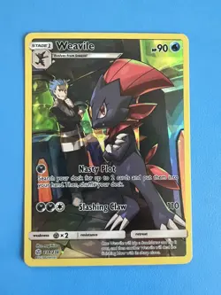 Pokemon TCG Weavile 238/236 Full Art Secret Rare Holo Card Cosmic Eclipse - Image 1