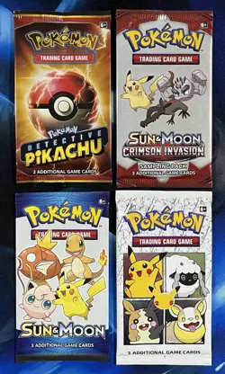 Detective Pikachu Booster Pack Lot X4 2 Card General Mills Pikachu Promo Nm M - Image 1