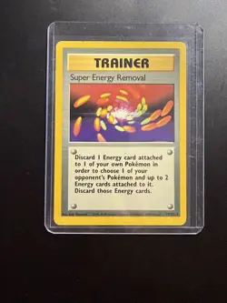 Super Energy Removal 79/102 Rare Base Set Pokemon Card WOTC NM - Image 1