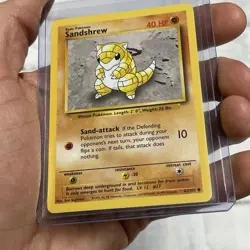 SANDSHREW 62/102 - VINTAGE WOTC POKEMON CARD - Unlimited Edition - NM/MT TCG VTG - Image 2