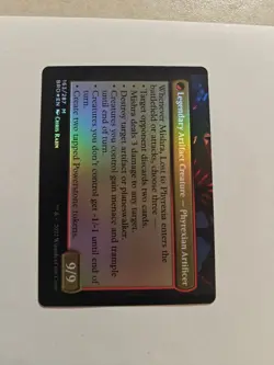 Phyrexian Dragon Engine -Double-Sided Foil- Brothers War Rare Meld BRO mtg LP - Image 2