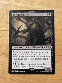 MTG NM MTG NM The Raven Man [Dominaria United] - Image 1
