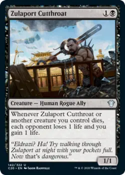 MTG - Zulaport Cutthroat - Commander 2020 - NM, English Magic FLAT RATE SHIP - Image 1