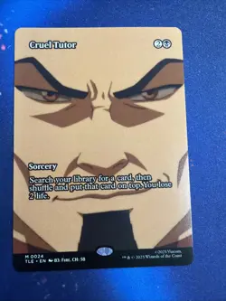 MTG Magic the Gathering Cruel Tutor (Borderless) - Avatar: The Last Airbender - Image 1