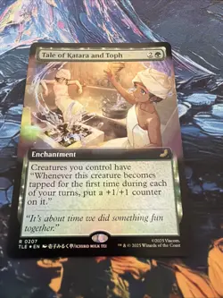 Tale of Katara and Toph 0207 Foil - Extended Art R MTG Avatar The Last Airbender - Image 1