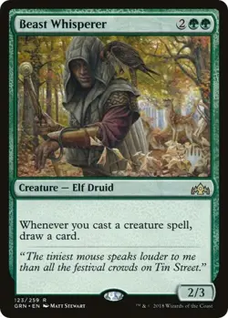 Magic The Gathering MTG BEAST WHISPERER Guilds of Ravnica Promos NM Near Mint - Image 1
