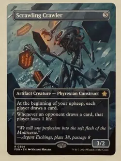 Scrawling Crawler Borderless - Foundations MTG Magic the Gathering - Image 1