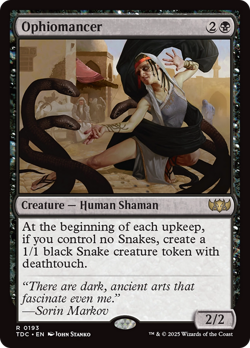 Ophiomancer - 193 - Tarkir: Dragonstorm Commander- Near Mint - MTG - Image 1