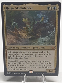 MTG - Bloomburrow - Helga, Skittish Seer - #0217 - Near Mint - Image 1