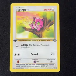 Jigglypuff 54/64 Jungle 1st Edition Non holo wotc pokemon card 1999 rare vintage - Image 1