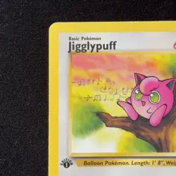 Jigglypuff 54/64 Jungle 1st Edition Non holo wotc pokemon card 1999 rare vintage - Image 3