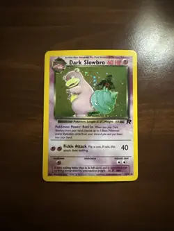 Dark Slowbro - 12/82 Team Rocket Unlimited Holo Rare Pokemon - LP - Image 1