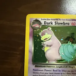 Dark Slowbro - 12/82 Team Rocket Unlimited Holo Rare Pokemon - LP - Image 2