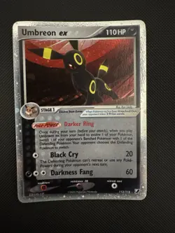 Pokemon EX Unseen Forces Holo Card Umbreon EX 112/115 - Image 2
