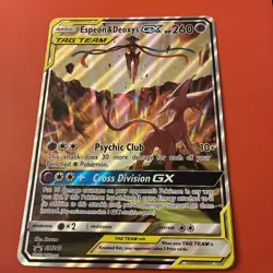 Pokemon TCG Holo Rare Tag Team Edition oversize card - Image 1