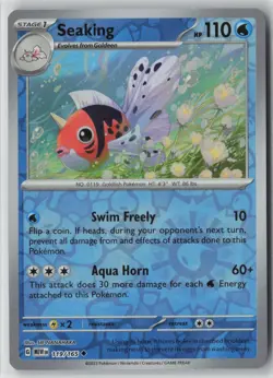 Seaking 119/165 Pokemon TCG Scarlet & Violet 151 Reverse Holo (Light Play) LP 1 - Image 1