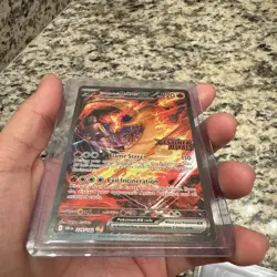 Team Rocket's Moltres ex Destined Rivals Stamp UPC Set Pokemon TCG 229/182 NM x3 - Image 3