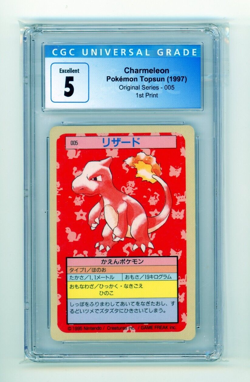 1997 Pokemon Topsun Original Series Charmeleon 005 1st Print Blue Back CGC 5 EX - Image 1