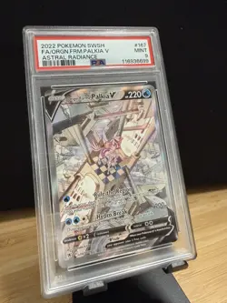 2022 Pokemon SWSH Astral Radiance Origin Forme Palkia V Alt 167/189 PSA 9 MINT - Image 2