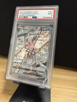 2022 Pokemon SWSH Astral Radiance Origin Forme Palkia V Alt 167/189 PSA 9 MINT - Image 4