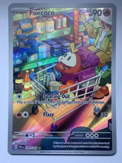 (Pre-Owned) NM 2023 Pokemon SV Paldea Evolved Fuecoco Illustration Rare #201/193 - Image 2