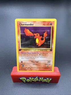 Pokemon TCG Charmander Team Rocket 50/82 Regular 1st Edition Common - LP - Image 1
