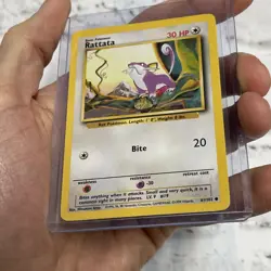Pokemon TCG Rattata Base Set 61/102 Regular Unlimited Common NM/MT Never Played - Image 2
