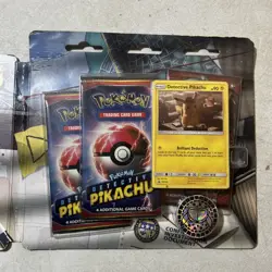 Pokemon TCG: Detective Pikachu Case File - 3 Pack Blister New Crimson Invasion 820650803840 - Image 2