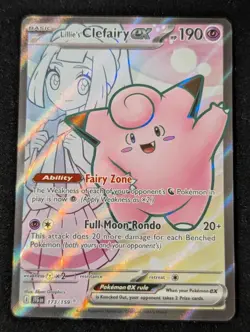 Lillie's Clefairy ex 173/159 - Sv09: Journey Together Holo NM Pokemon TCG - Image 1