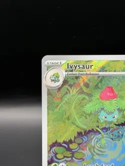 2023 Pokemon S&V 151 Ivysaur Illustration Rare 167/165 Holo - Image 2