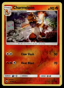 Charmeleon Reverse Holo 19/147 SM - Burning Shadows Pokemon - Image 1