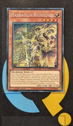 MP24-EN079 Mannadium Riumheart Prismatic Secret Rare 1st Ed YuGiOh - Image 1