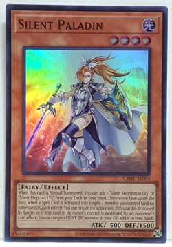 Yugioh Asian-English Silent Paladin CR04-AE004 Super Rare - Image 1