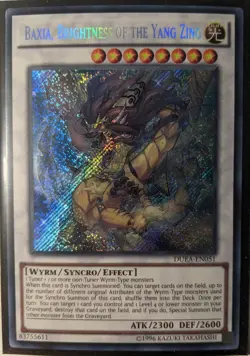 YuGiOh Baxia, Brightness of the Yang Zing Secret Rare DUEA-EN051 - Image 1