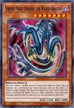 Yugioh ALIN-EN031 - Wicked Serpent Night Dragon - Common - Image 1